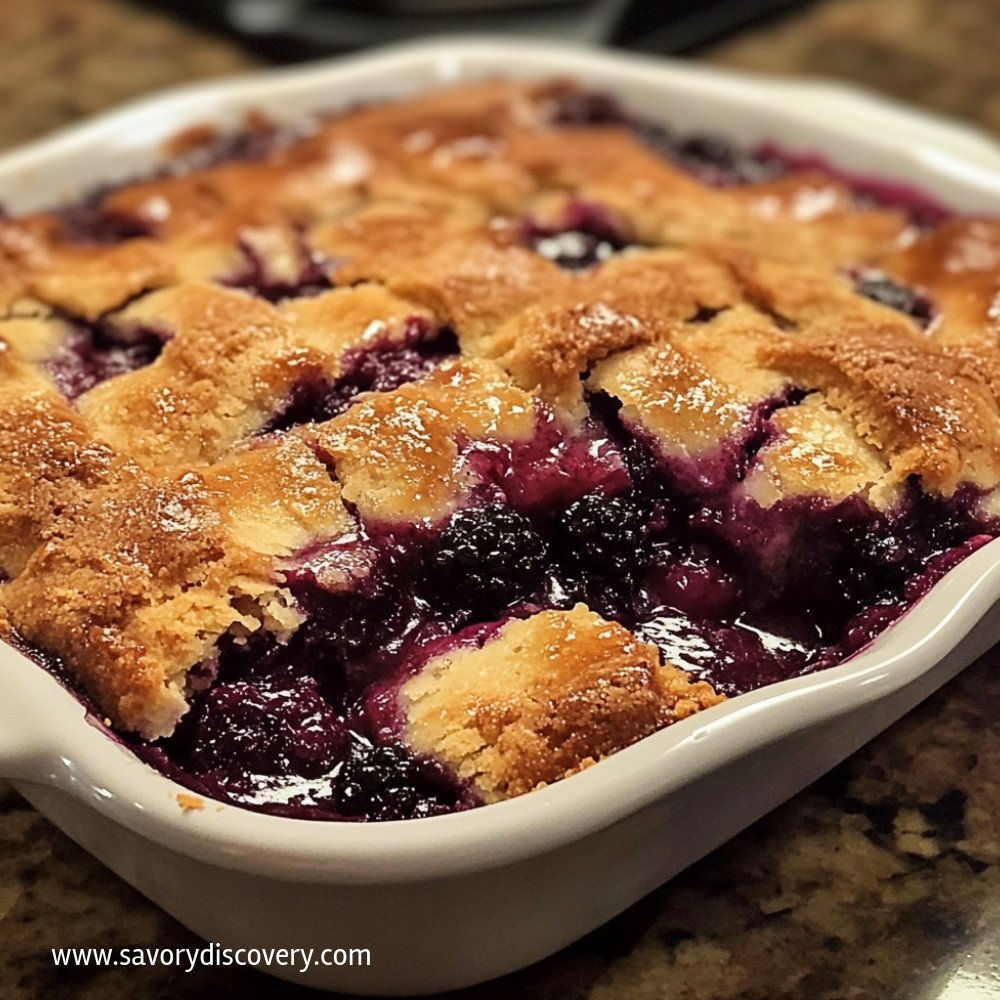 Juicy Blackberry Cobbler Delight