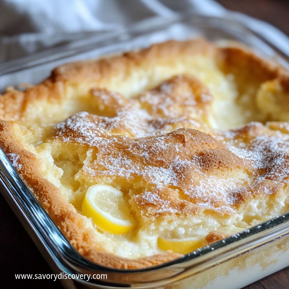 Lemon Cream Cheese Dump Cake