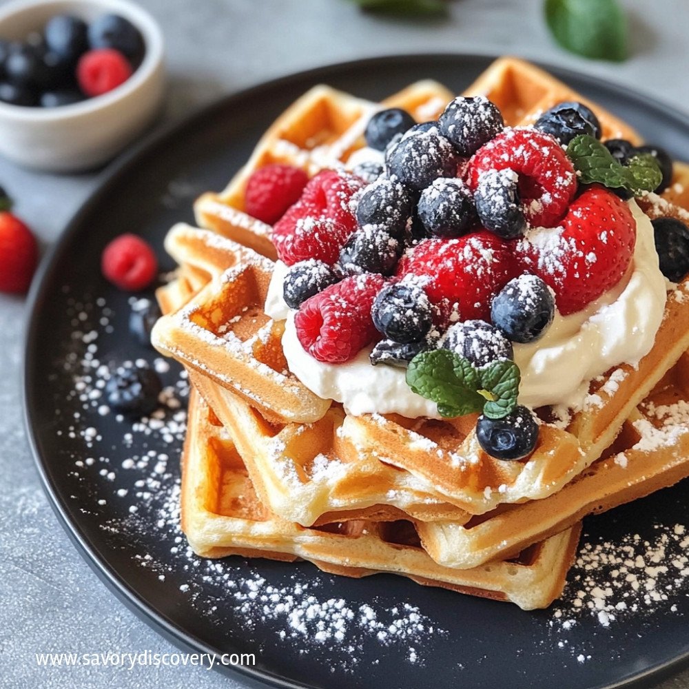 Milk Powder Waffles