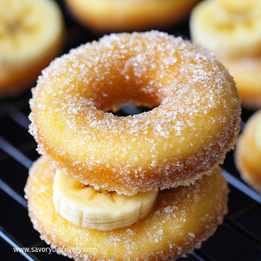 Mini Banana Donuts
