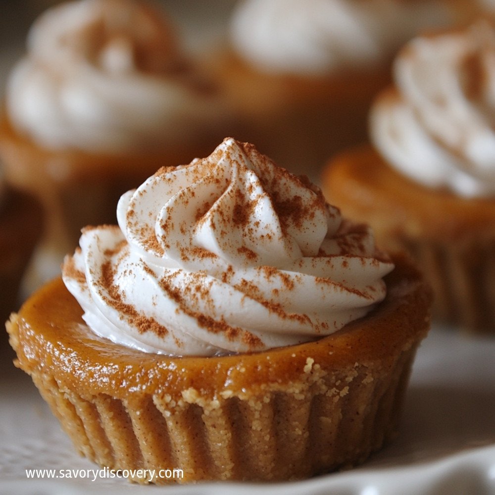 Mini No Bake Pumpkin Pies