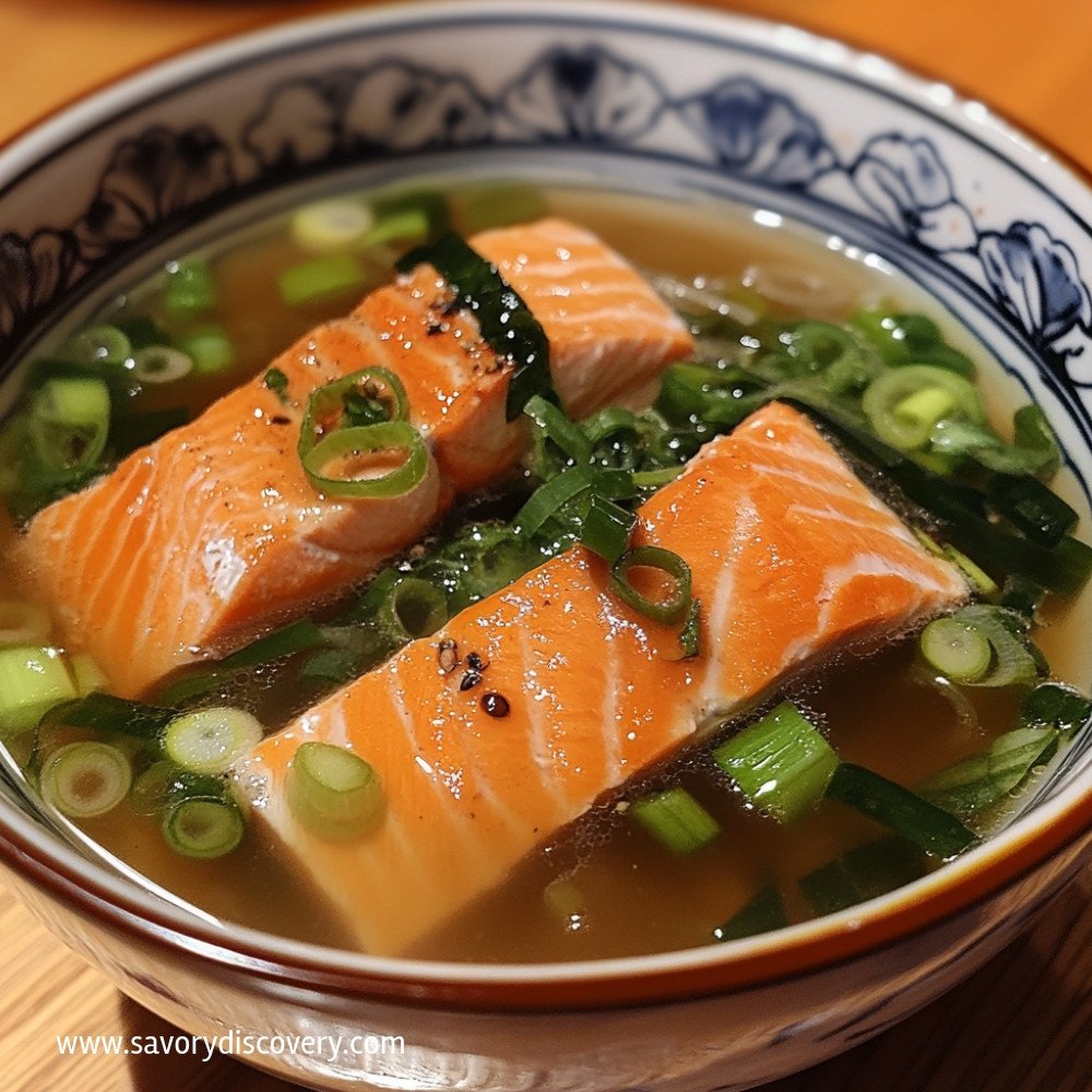 Miso Soup with Salmon