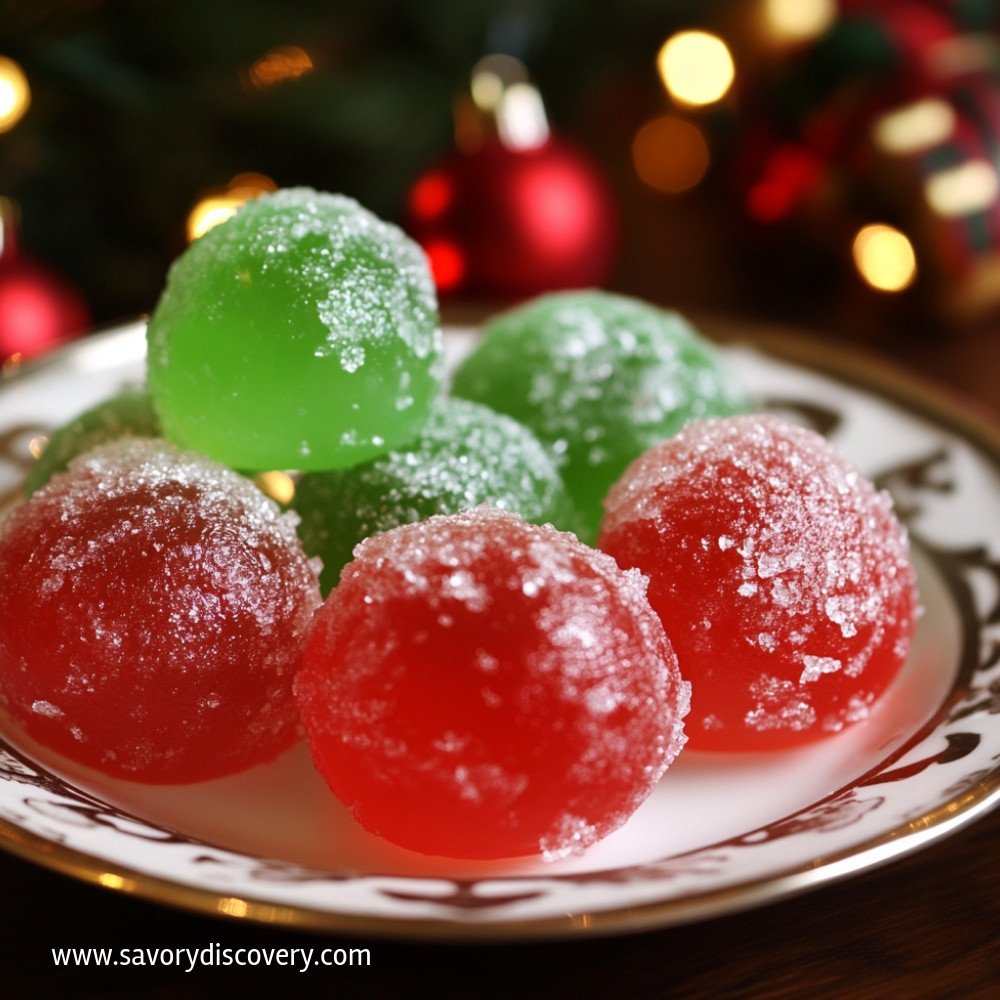 Mom's Christmas Jello Balls