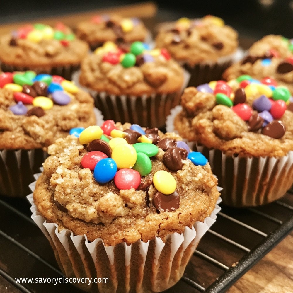Monster Cookie Muffins