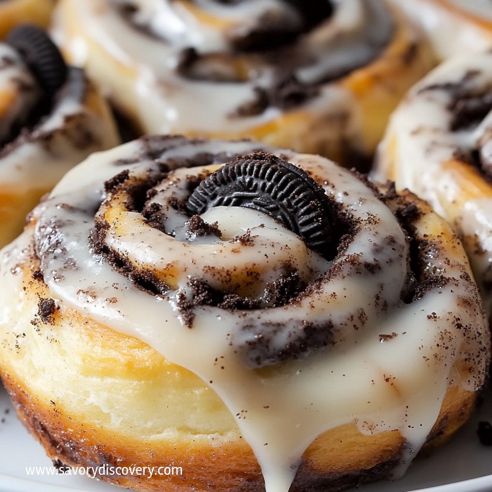 Oreo Stuffed Cinnamon Rolls