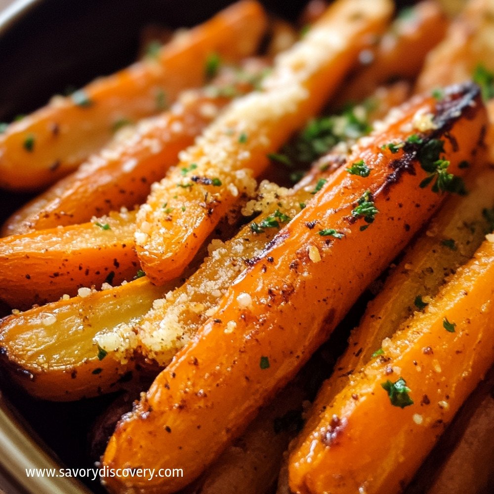 Parmesan Garlic Roasted Carrots