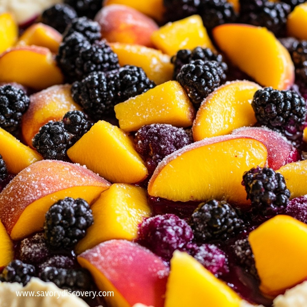 Peach and Blackberry Galette