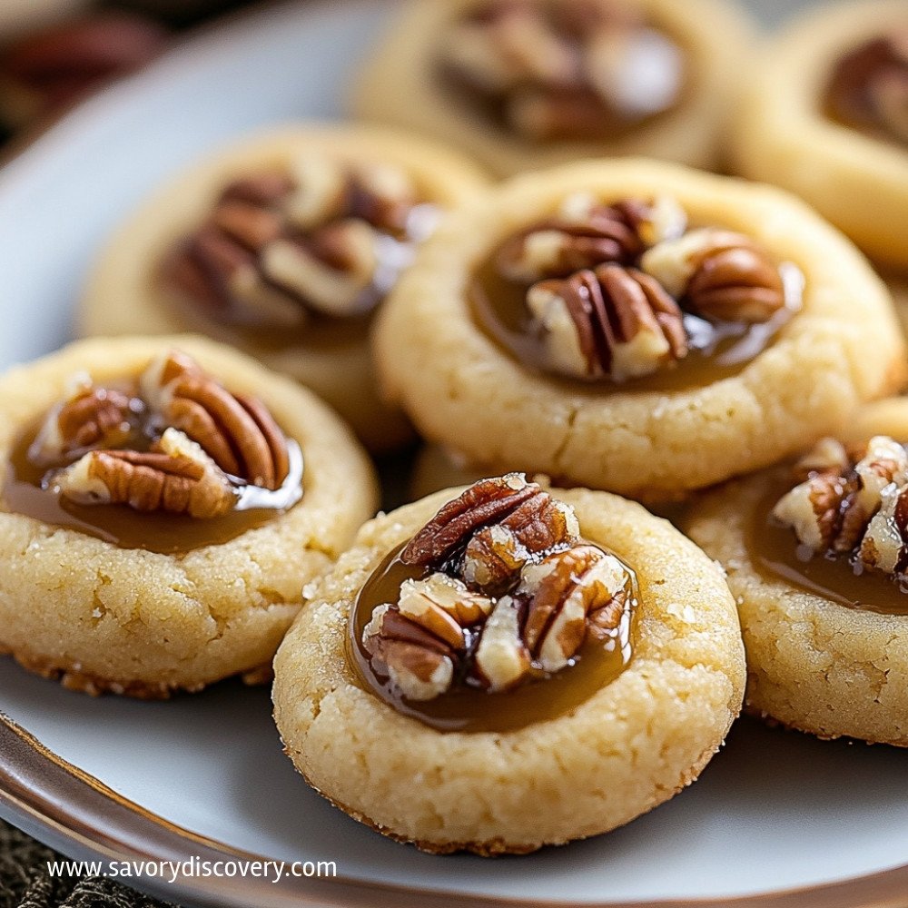 Pecan Pie Thumbprint Cookies