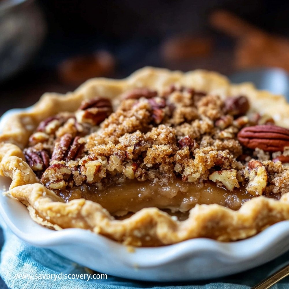 Pecan Pie with Streusel Topping