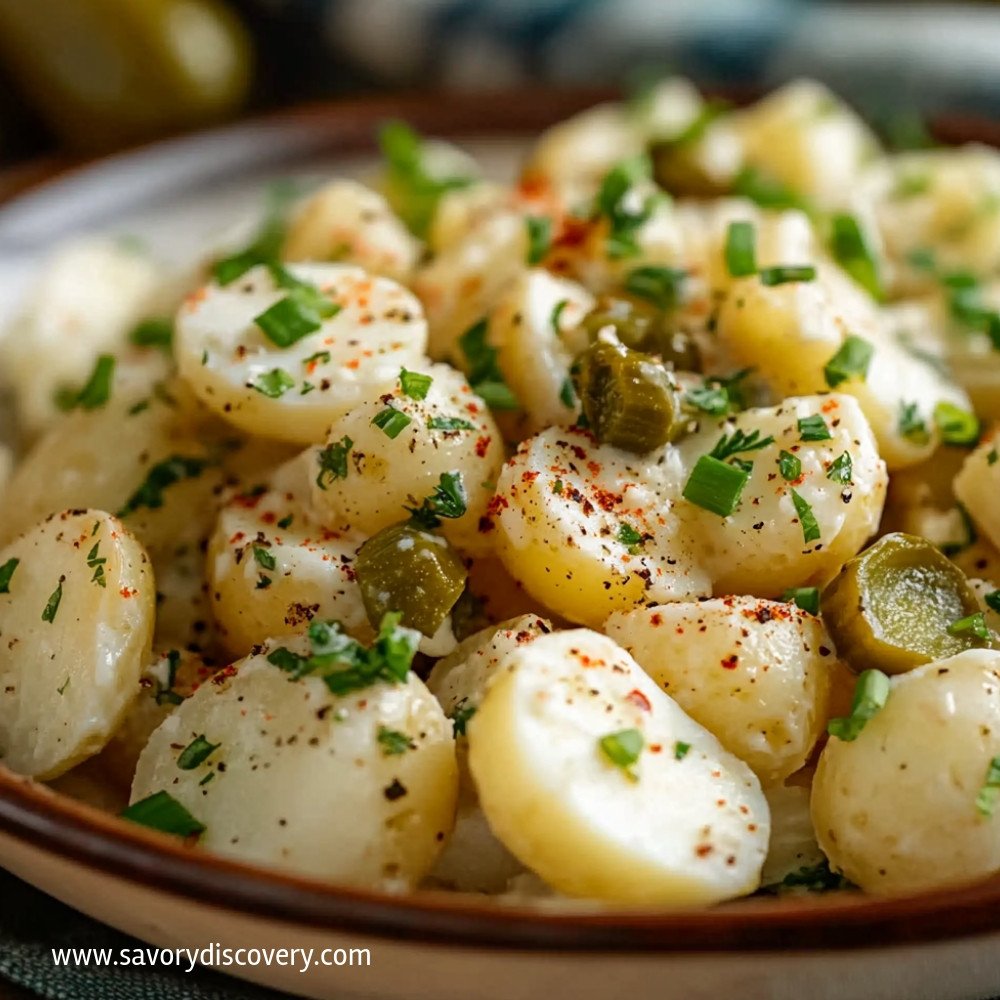 Potato Salad with Eggs and Pickles