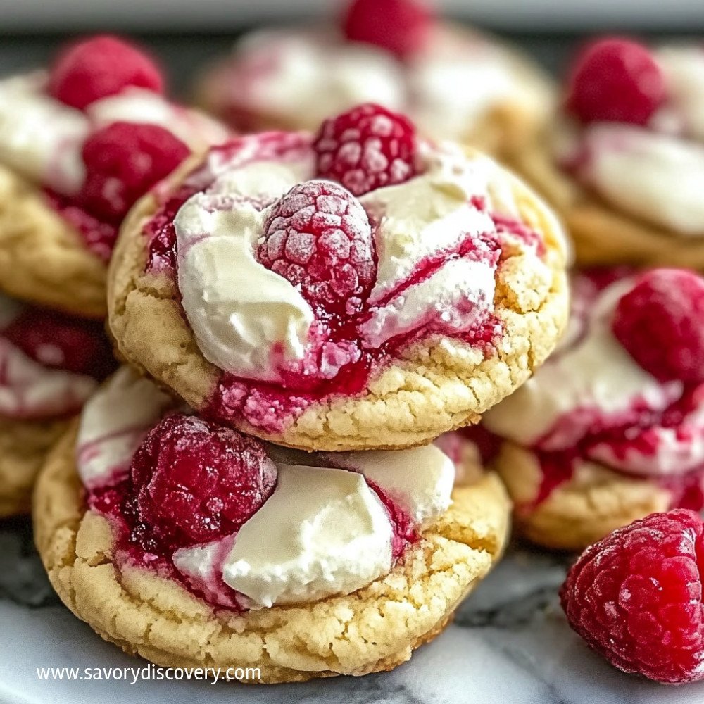 Raspberry Cheesecake Cookies