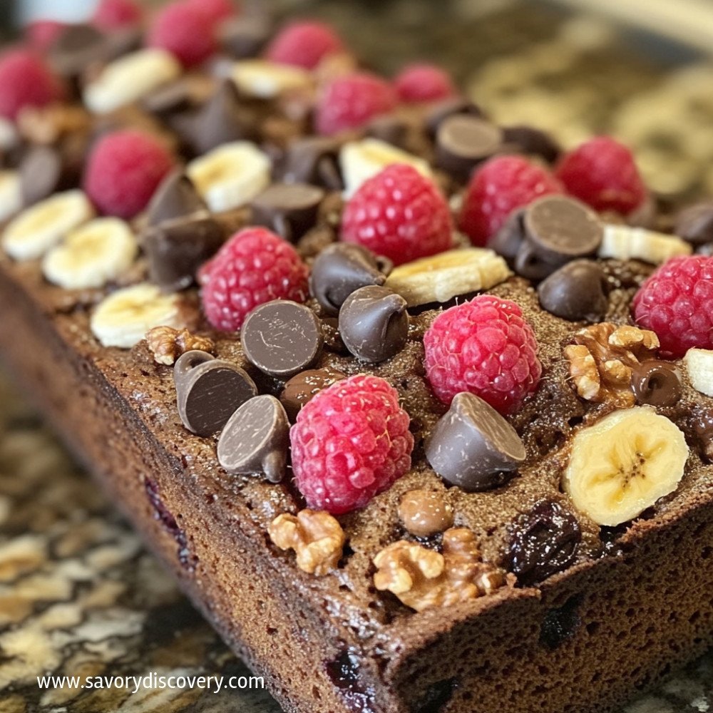 Raspberry Chocolate Chip Banana Bread