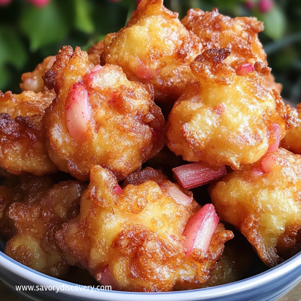 Rhubarb Fritters