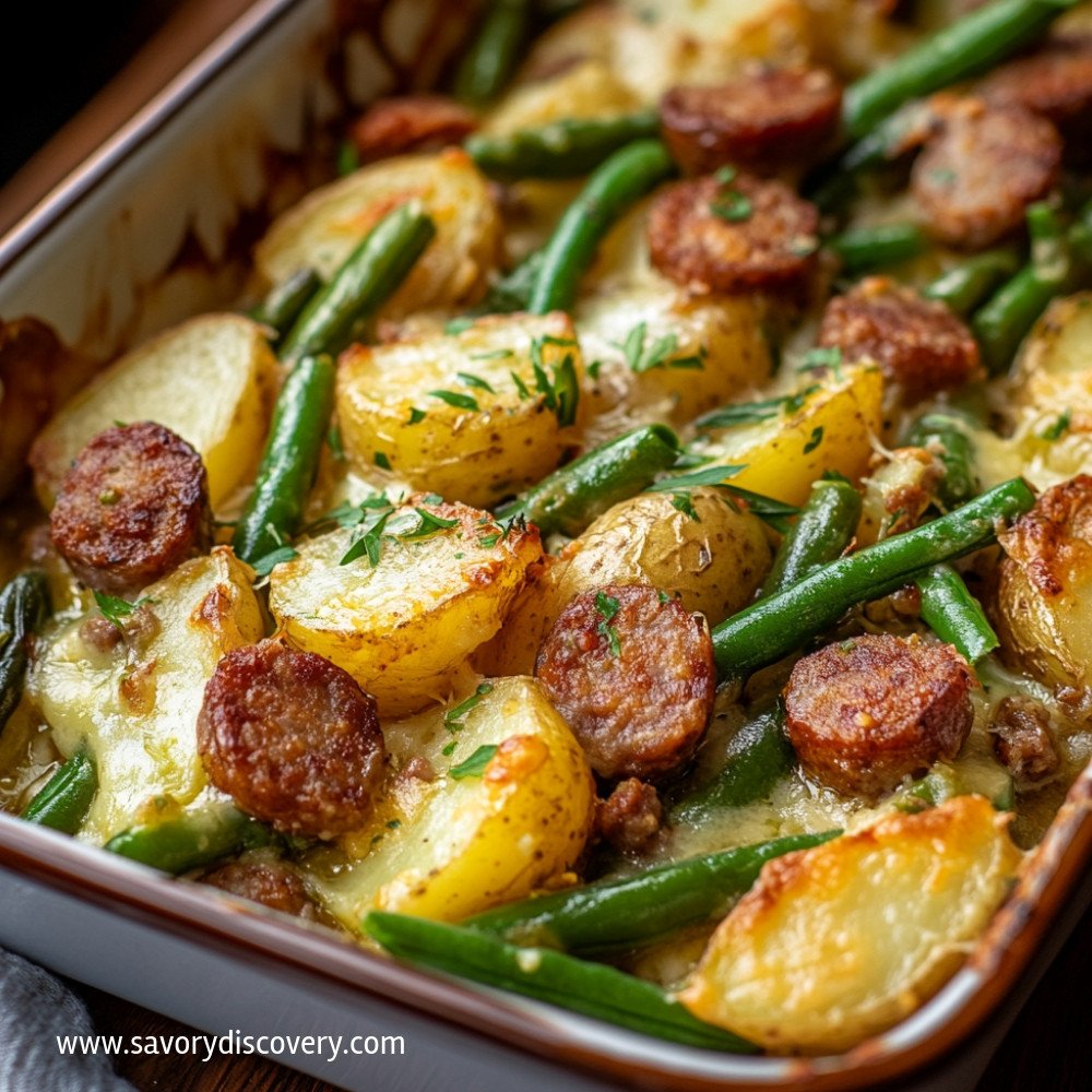 Sausage Green Bean Potato Casserole