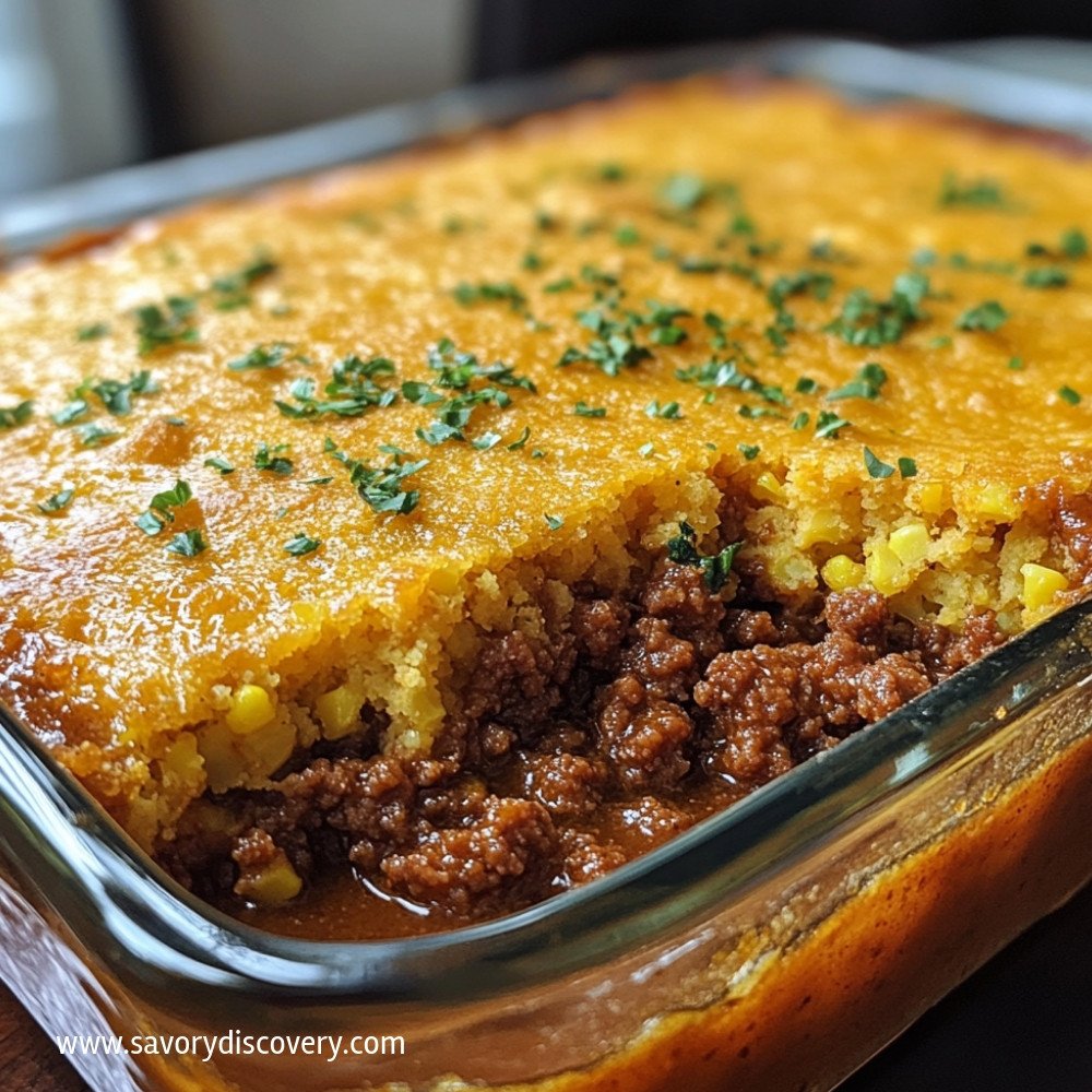 Sloppy Joe Cornbread Casserole
