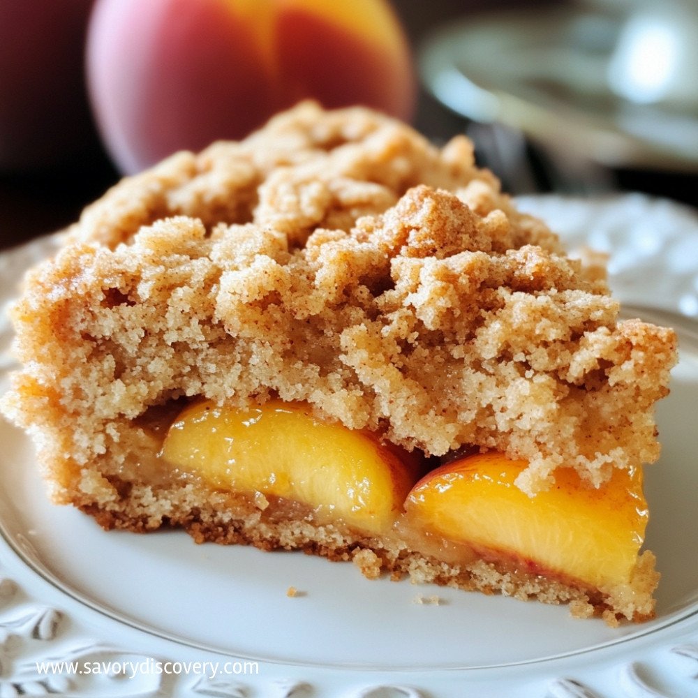 Southern Peach Crumb Cake