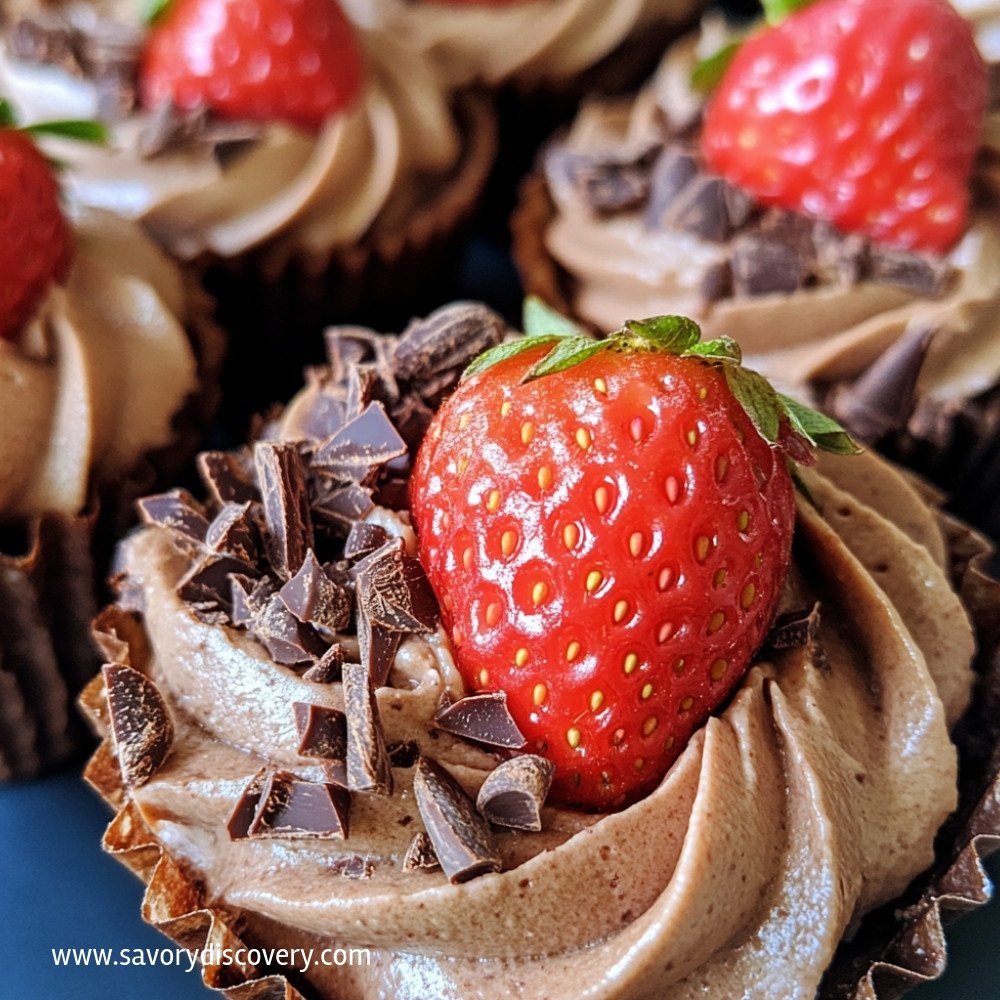 Strawberry Chocolate Mousse Cups