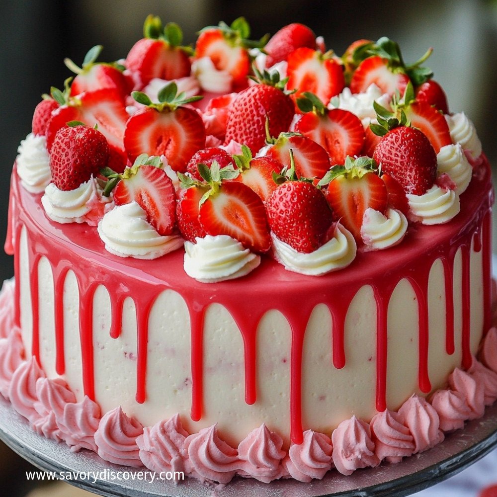 Strawberry Cream Cake