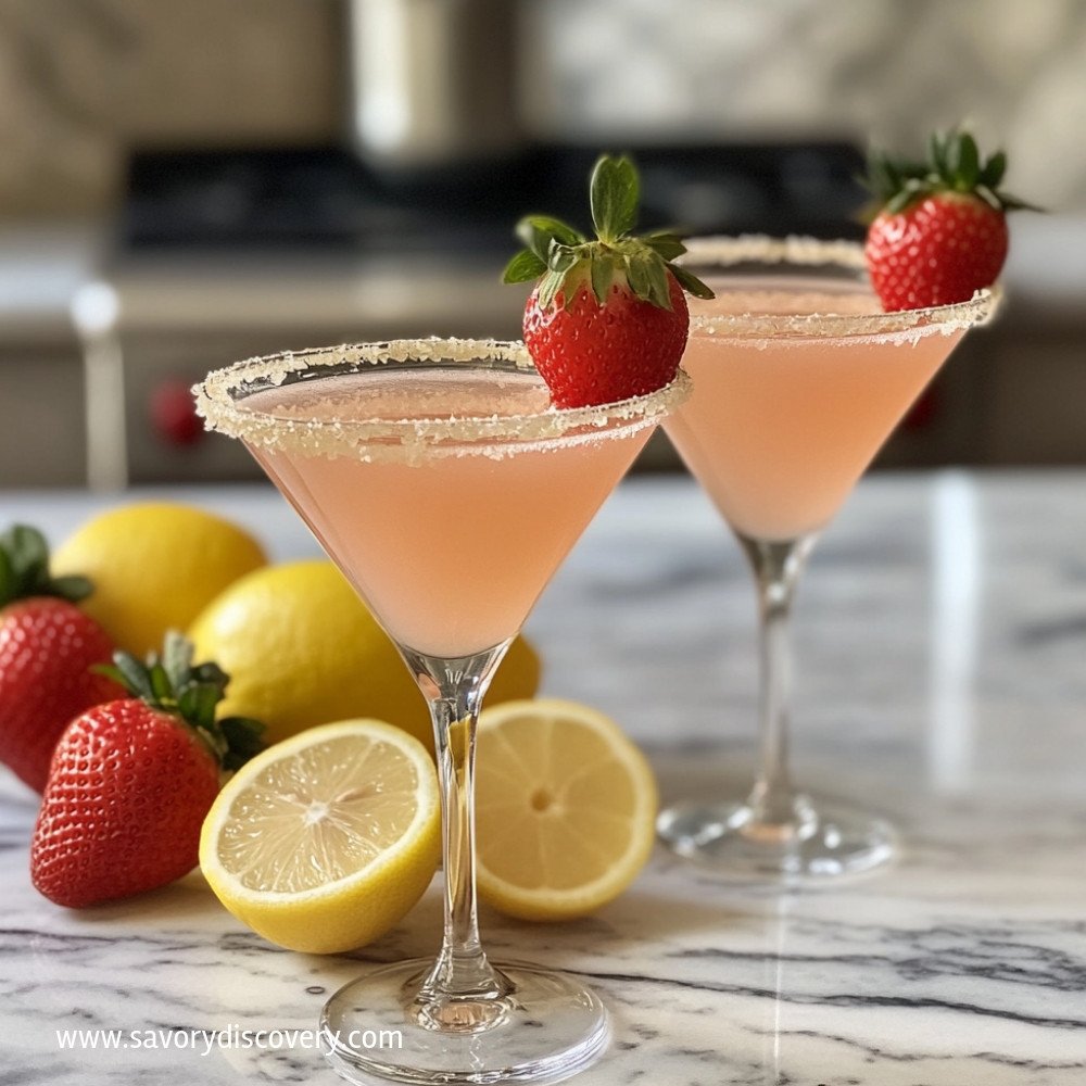 Strawberry Lemon Drop Martini