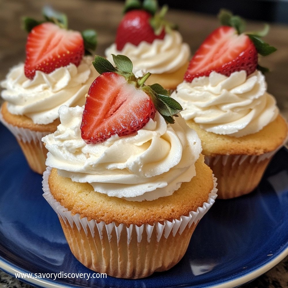 Strawberry Shortcake Cupcakes