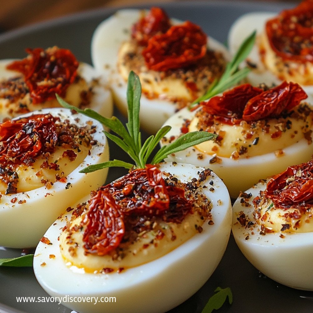 Stuffed Eggs with Dried Tomatoes