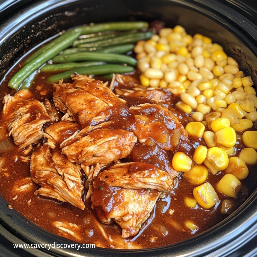 Summer Slow Cooker BBQ Chicken