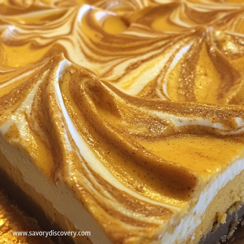 Swirled Pumpkin Cheesecake