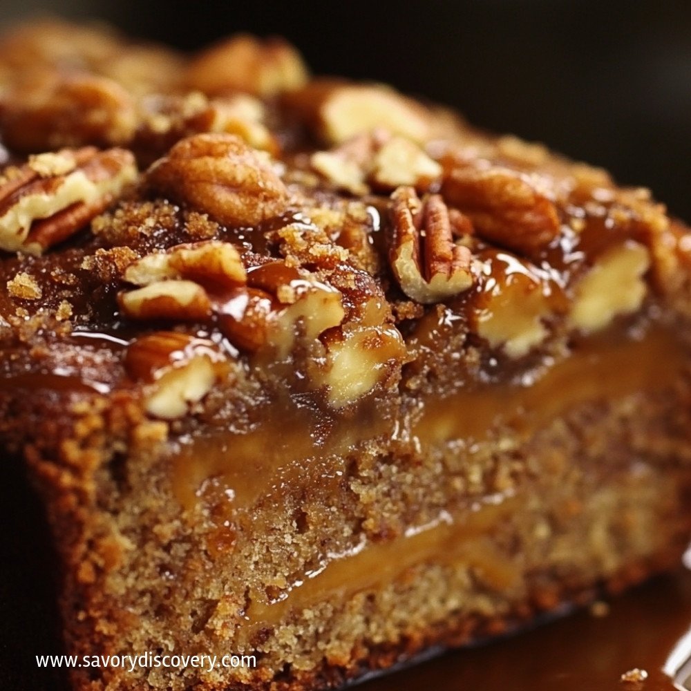Toffee Pecan Crunch Banana Bread