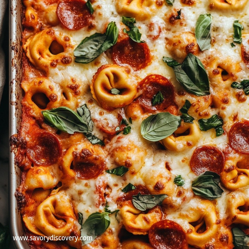 Tortellini Pizza Bake