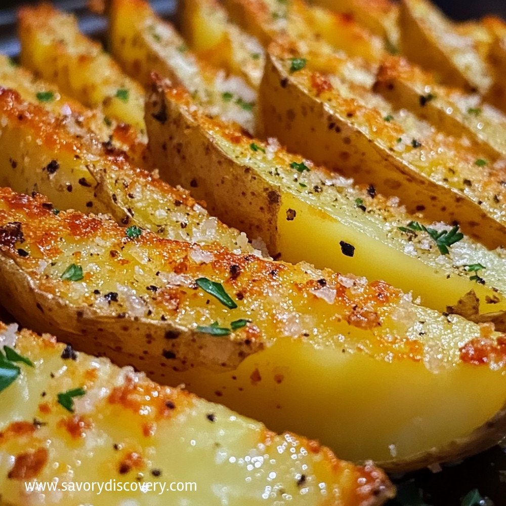 Baked Garlic Parmesan Potato Wedges