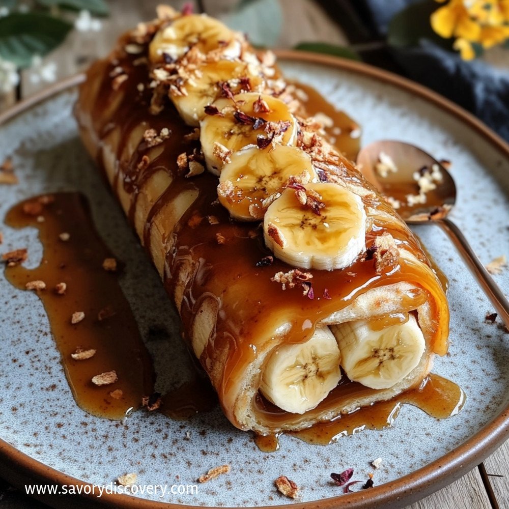 Banana Caramel Roulade