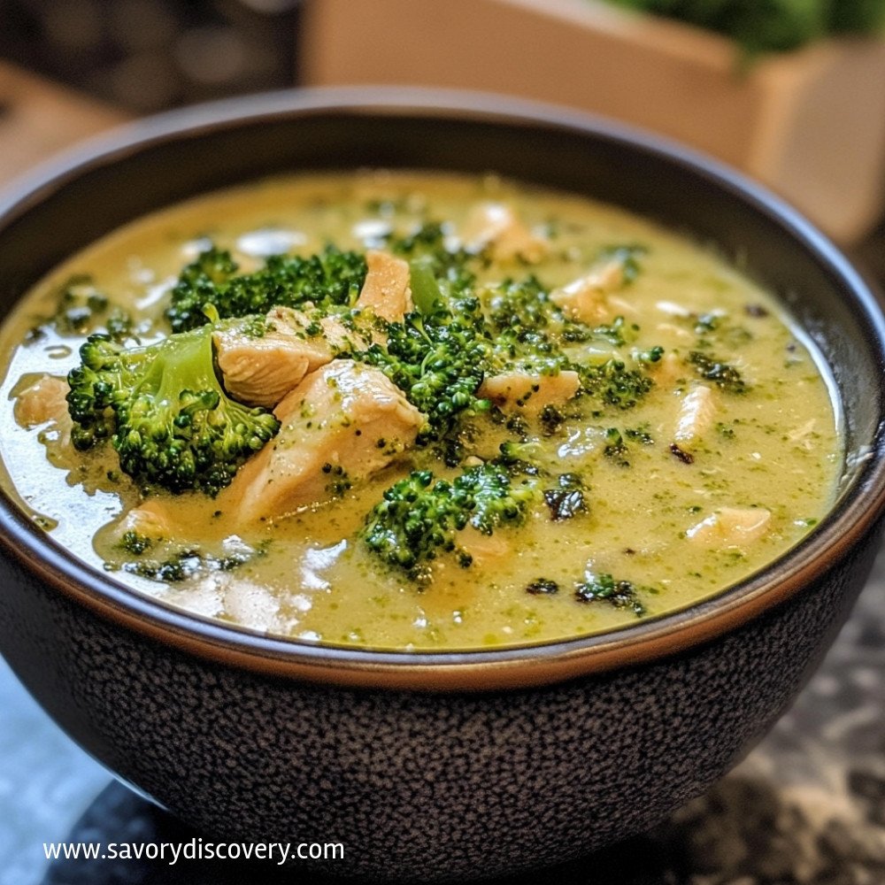 Broccoli Cheese Soup with Chicken