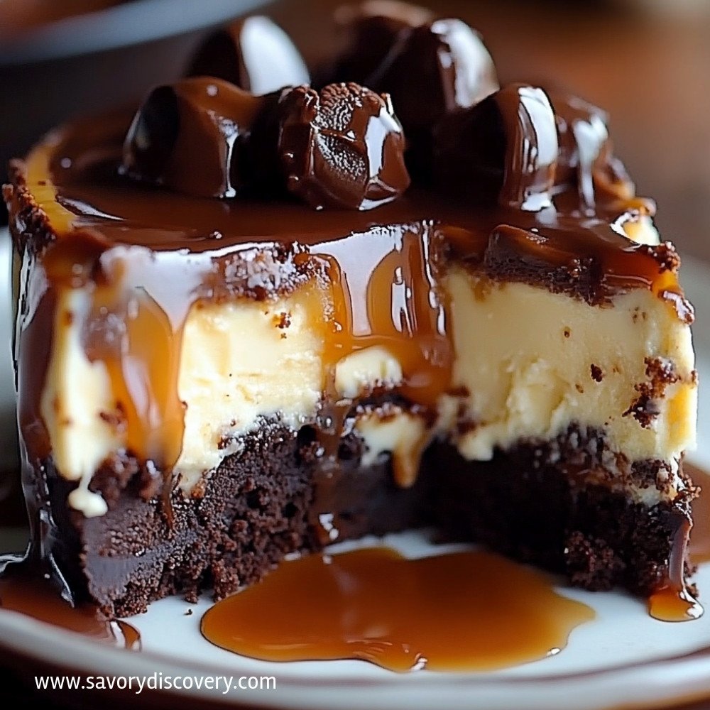 Caramel Brownie Cheesecake