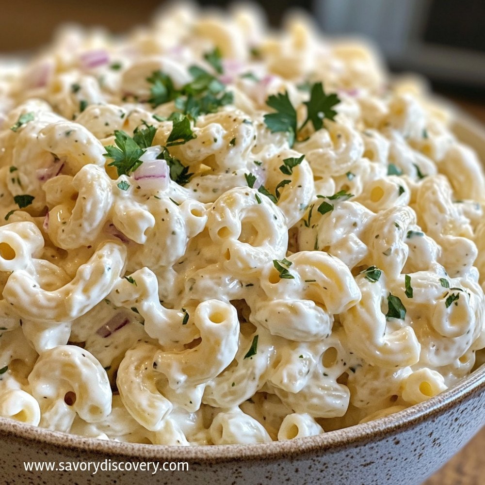 Classic Creamy Macaroni Salad