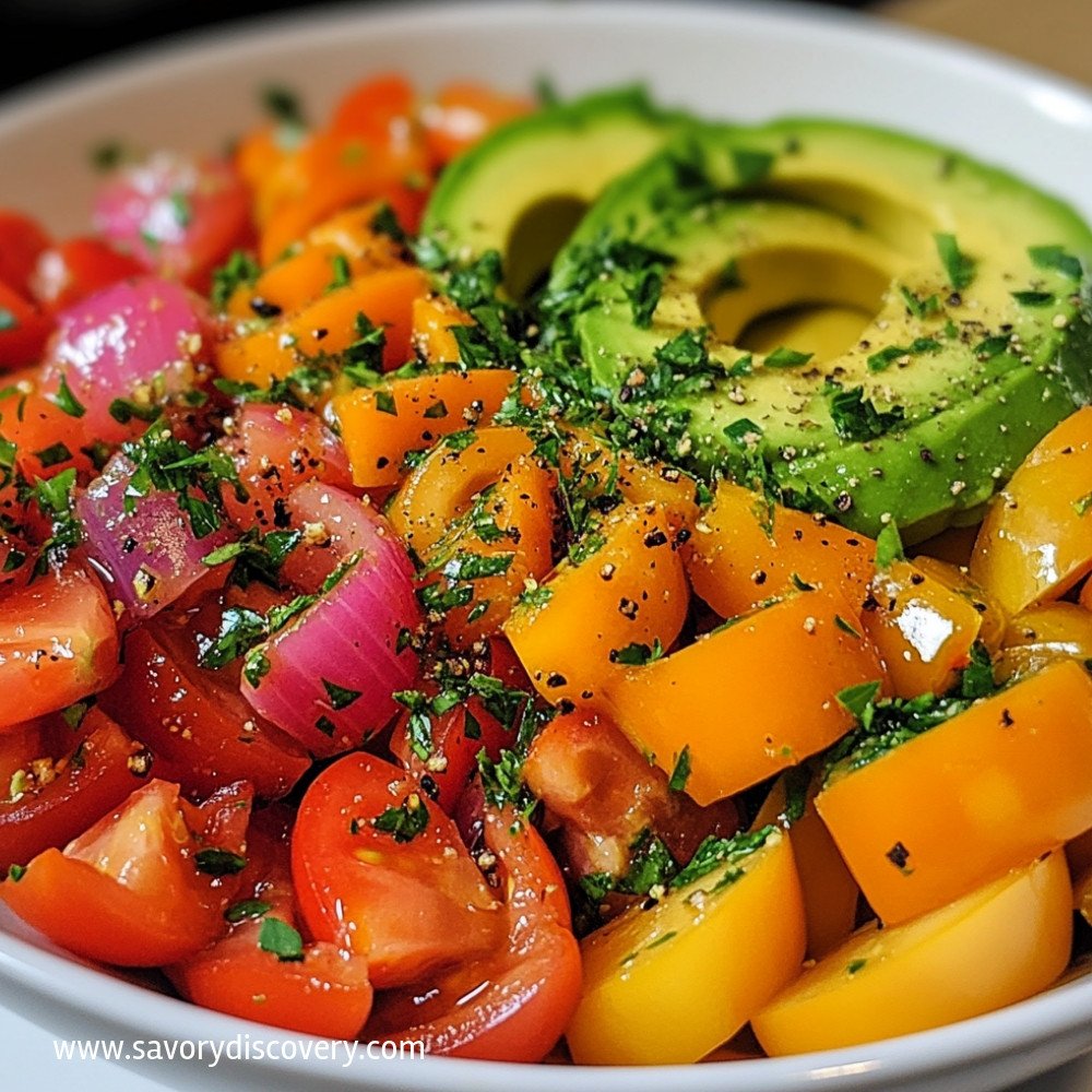 Colorful Salad with Avocado