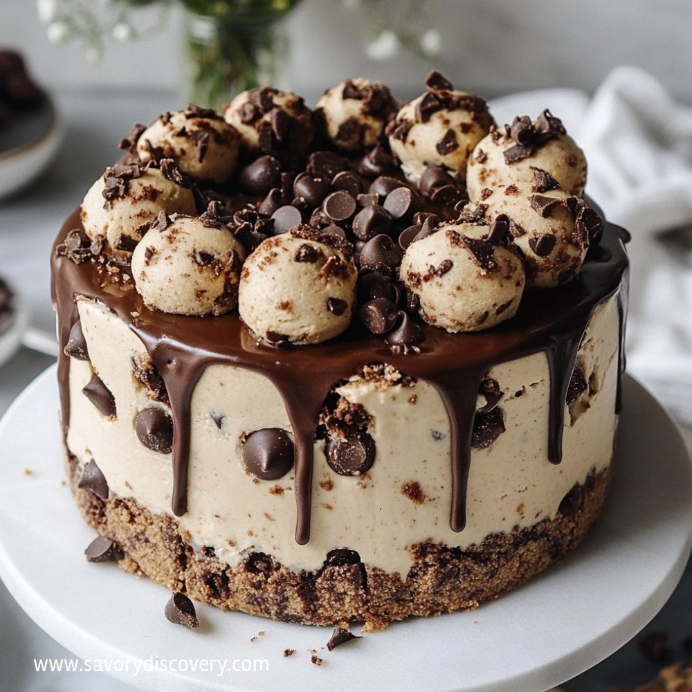 Cookie Dough Brownie Cake