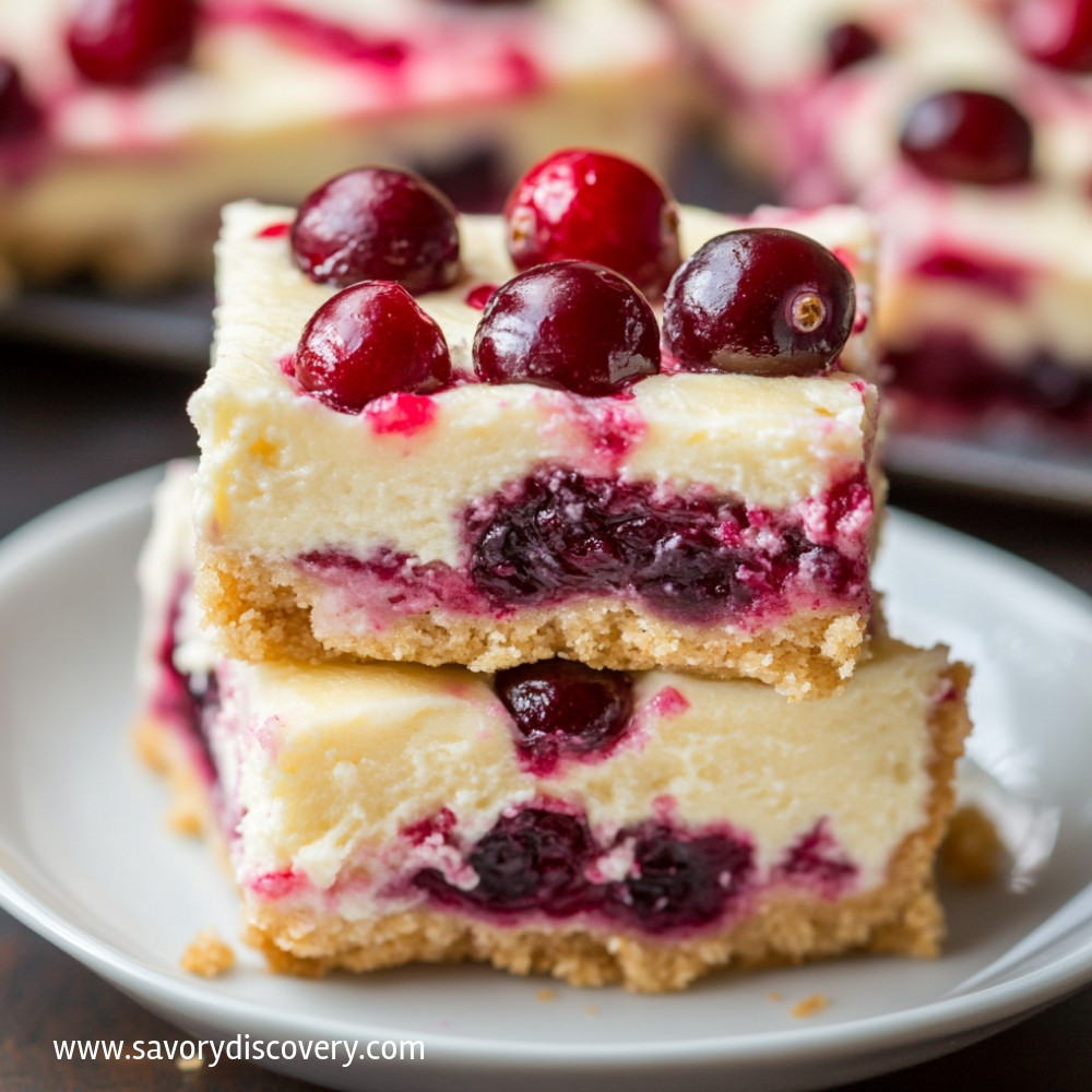 Cranberry Cheesecake Bars