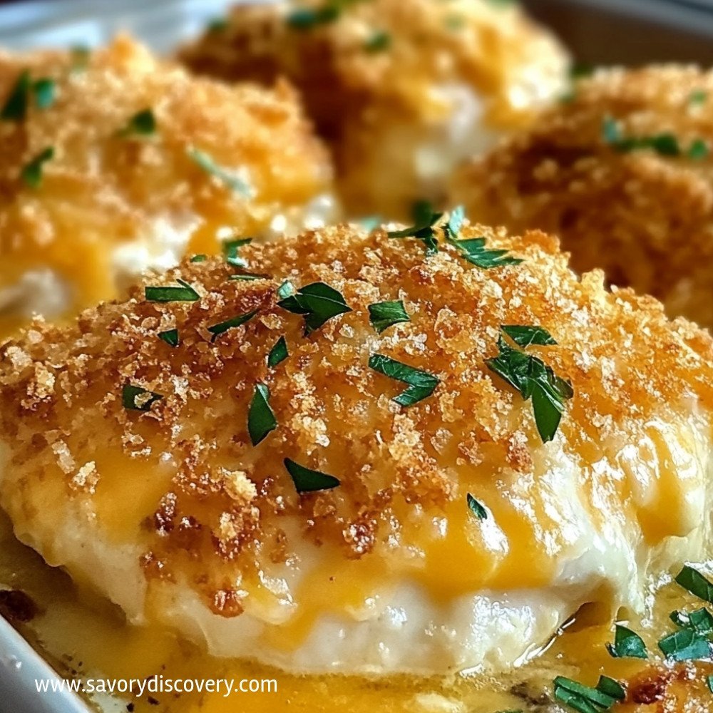 Crispy Cheddar Chicken Baked