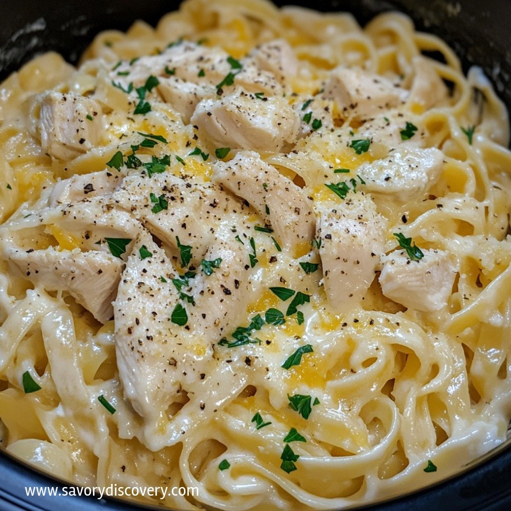 Crock Pot Chicken Alfredo