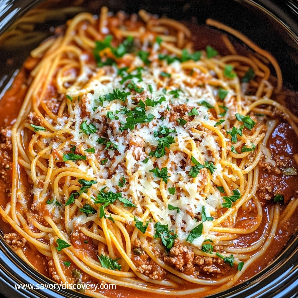 Crock Pot Spaghetti