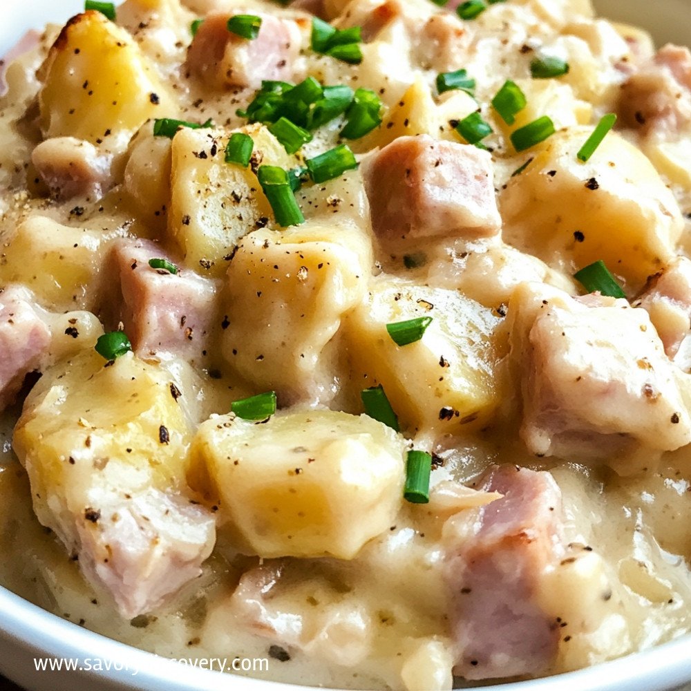 Crockpot Ham and Potato Casserole