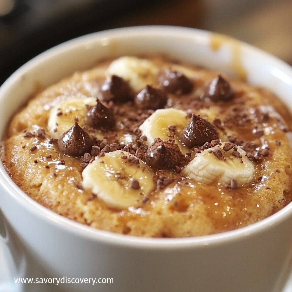 Eggless Banana Mug Cake