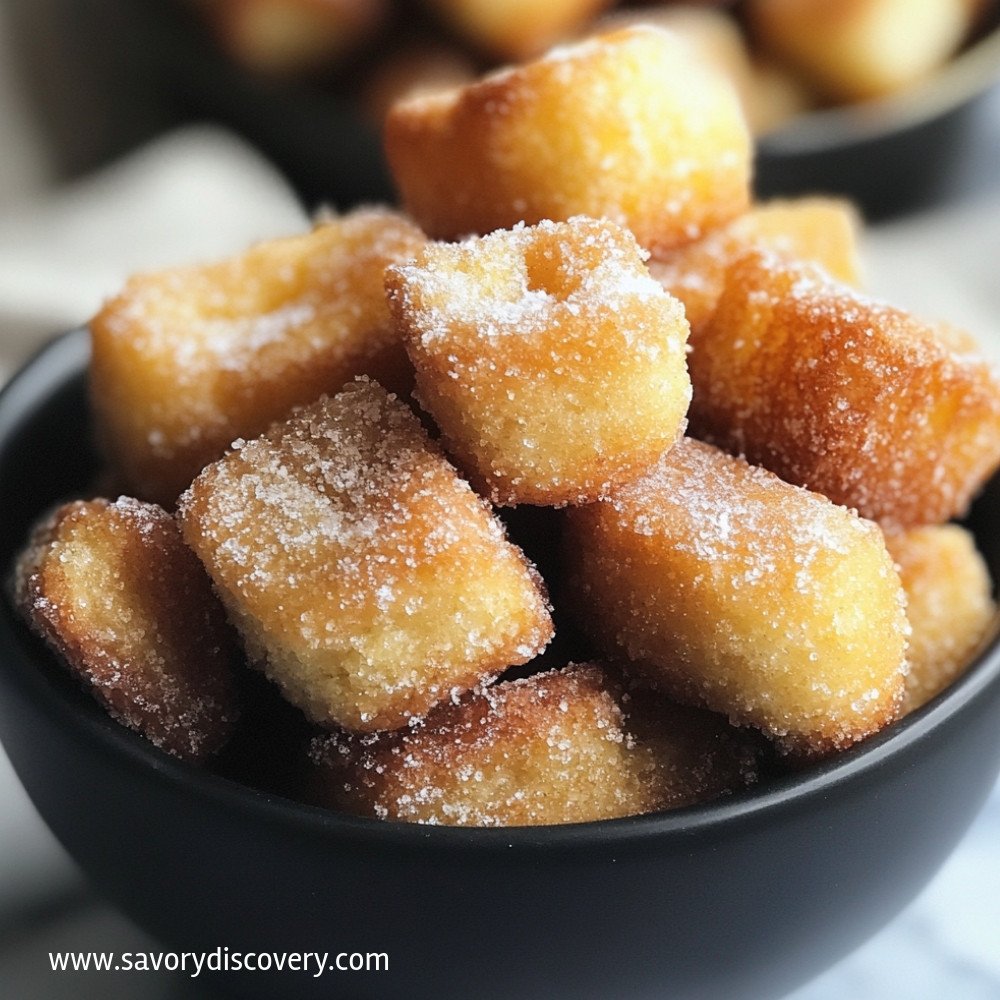 Eggless Churro Bites