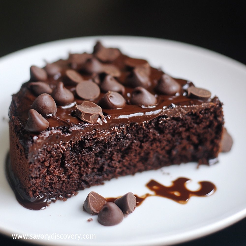 Eggless Microwave Chocolate Cake