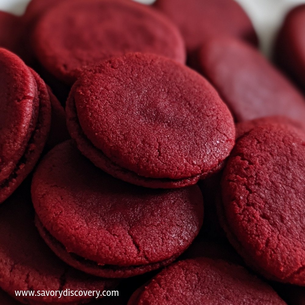 Eggless Red Velvet Cookies