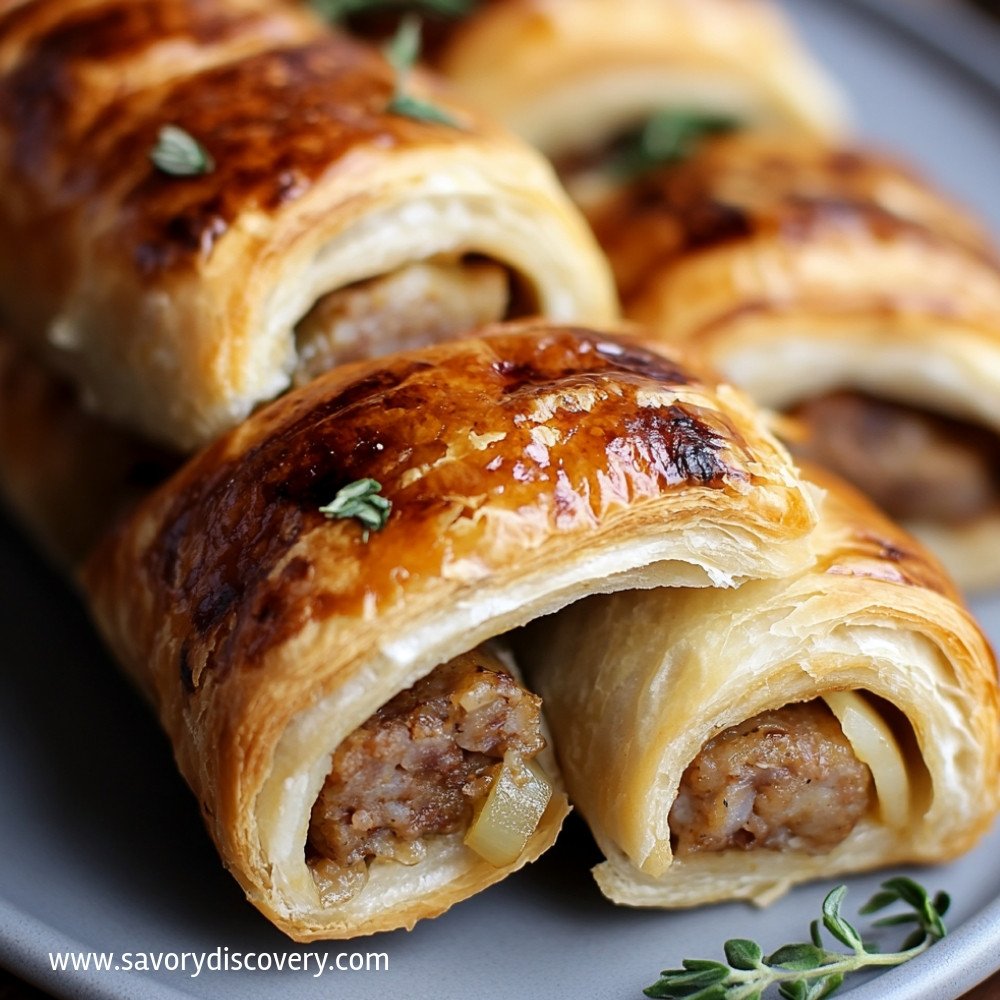 French Onion Sausage Roll