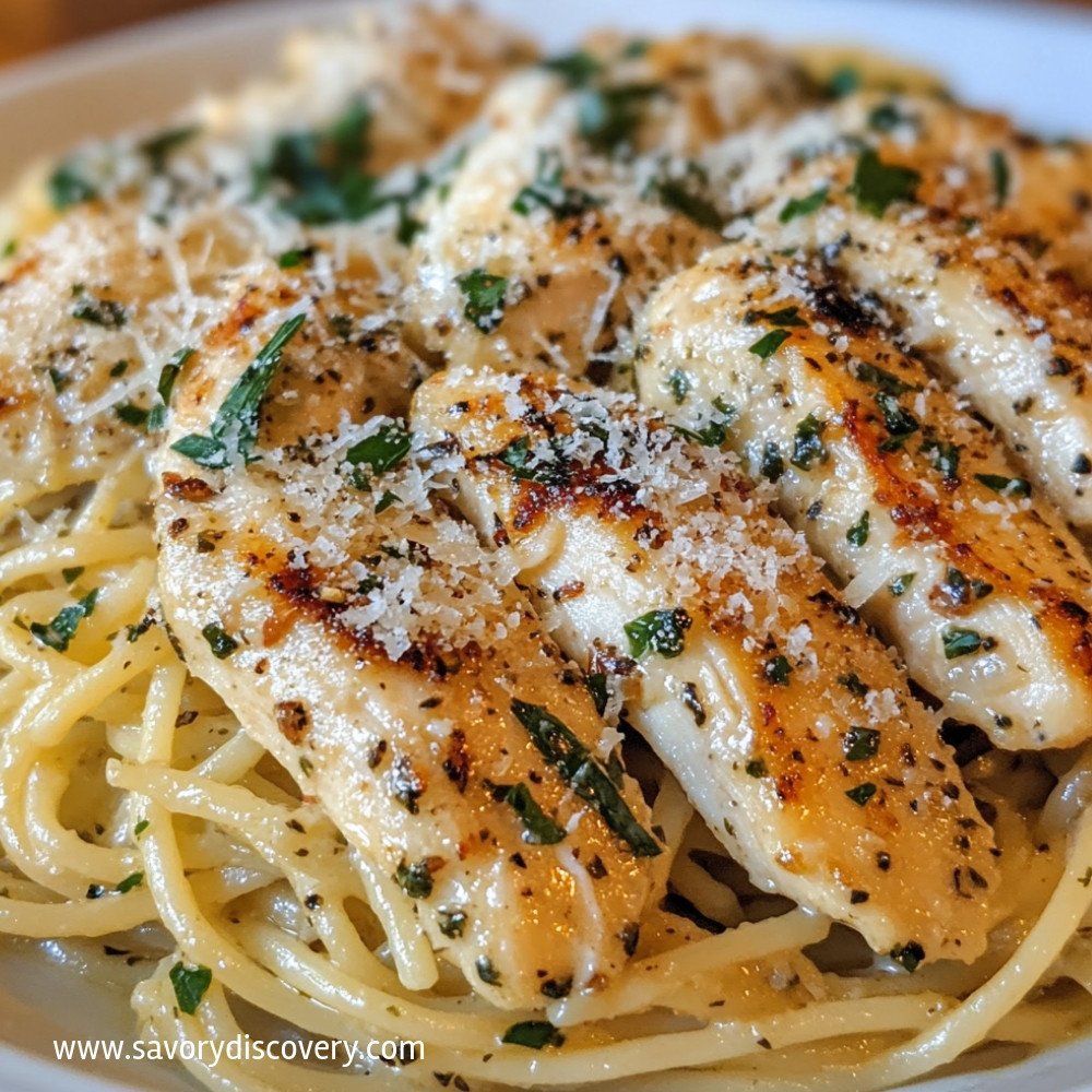 Garlic Parmesan Chicken Pasta