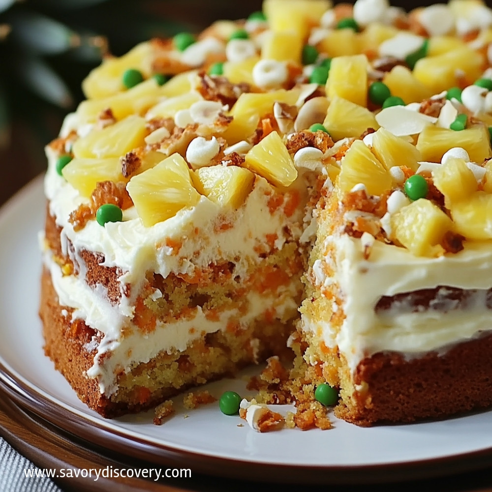 Hawaiian Carrot Pineapple Cake