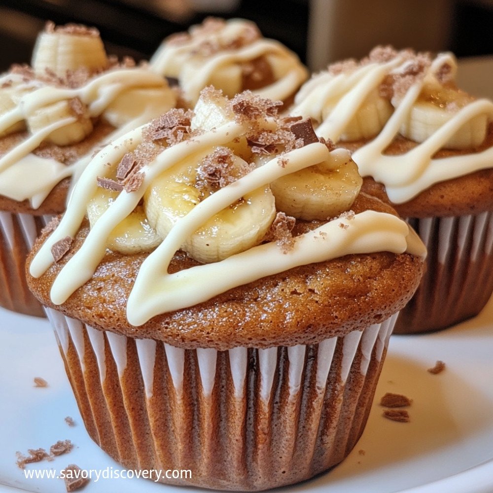 Irresistible White Chocolate Cinnamon Banana Muffins