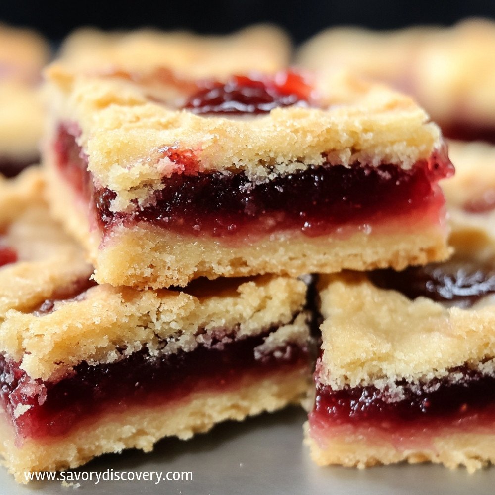 Jam Shortbread Bars